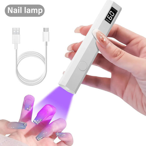 GlowPro Portable Nail Lamp for gel nail polish curing